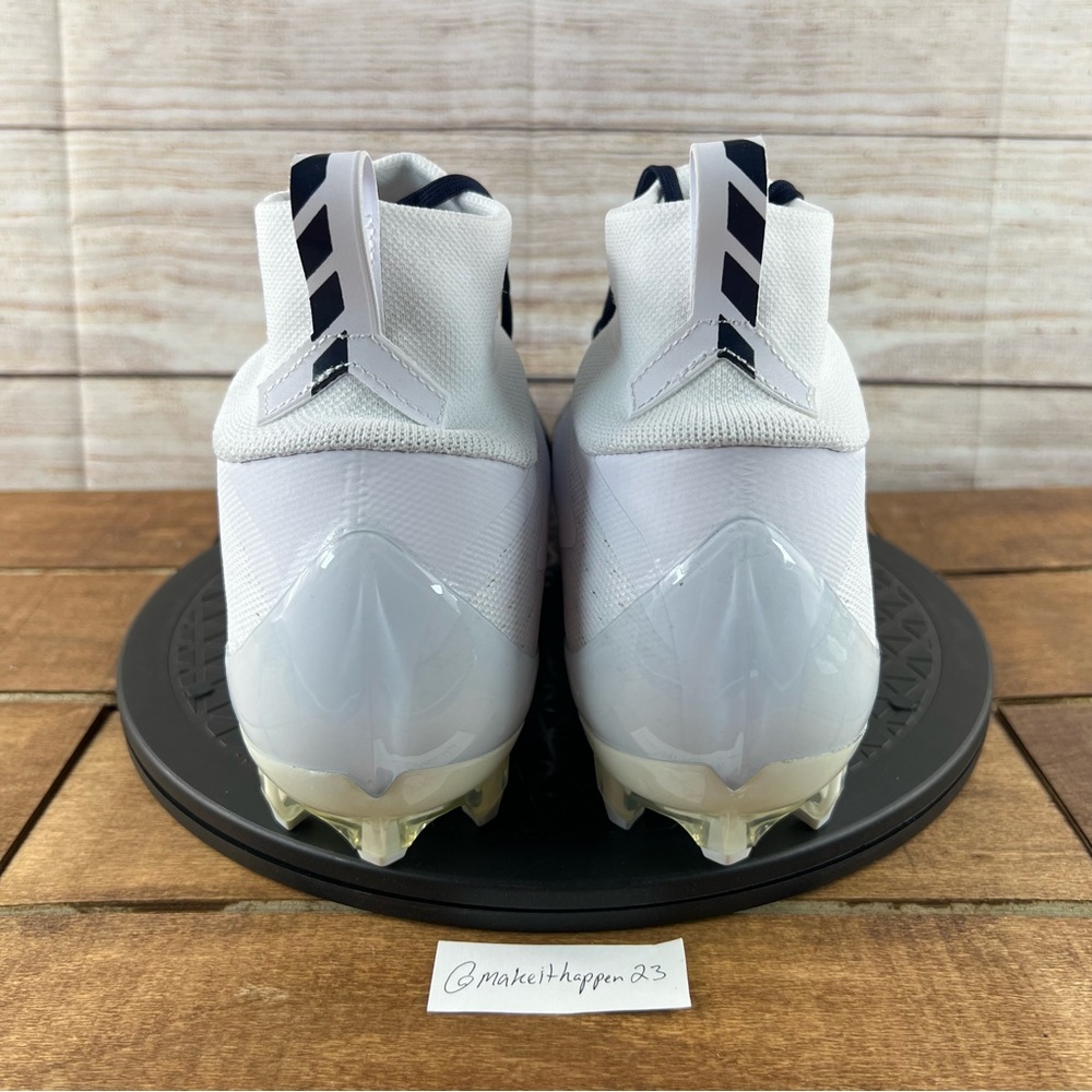 Nike Vapor Untouchable 3 White Navy Football Cleats - Picture 4 of 16